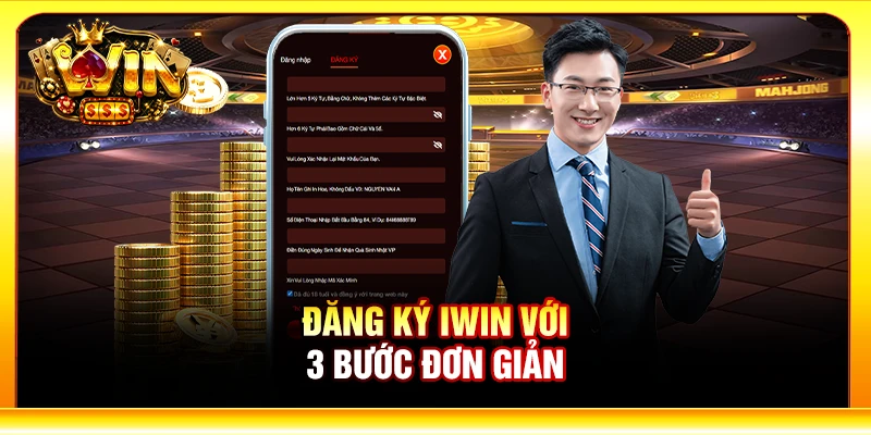 Đăng ký Iwin với 3 bước đơn giản