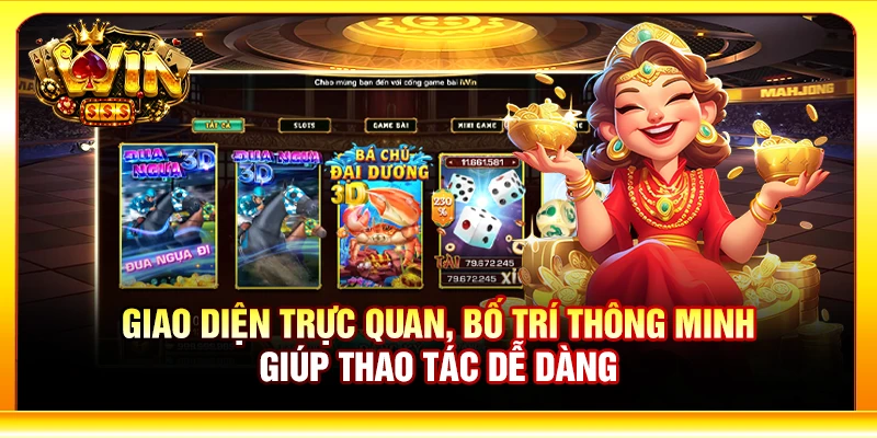 Giao diện trực quan, bố trí thông minh giúp thao tác dễ dàng